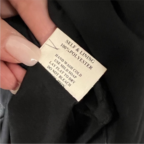 Ruby Rox Long Black Sleeveless Dress Tiered Cascade Hem Size Small - Picture 4 of 12